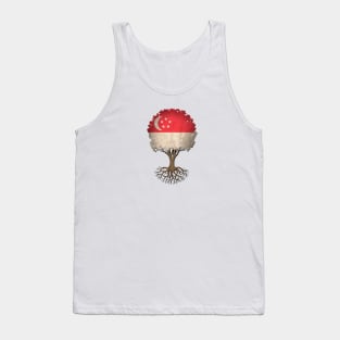 Tree of Life with Singapore Flag Tank Top